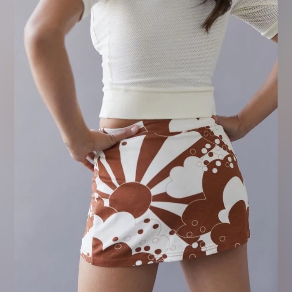 Urban Outfitters Grace Knit Low Rise Mini Skort